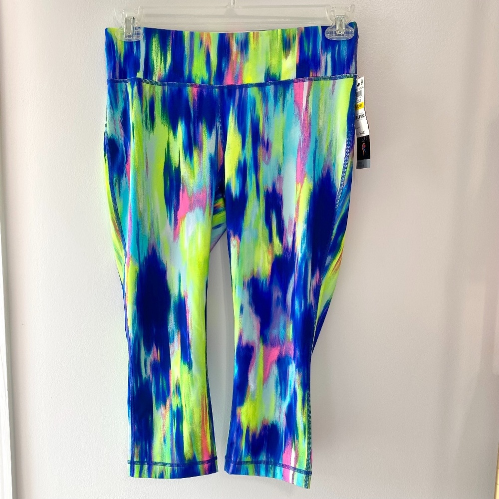 NWT Ideology Multicolored Cropped Leggings in Med